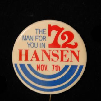 1972.59.13 (Political Pin, Political Button) image