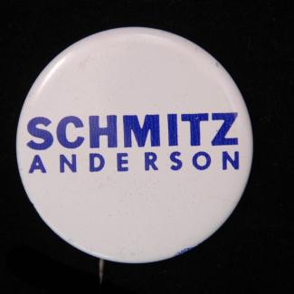 1972.63.1 (Political Pin, Political Button) image