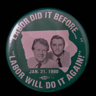 1980.5.229 (Political Pin, Political Button) image