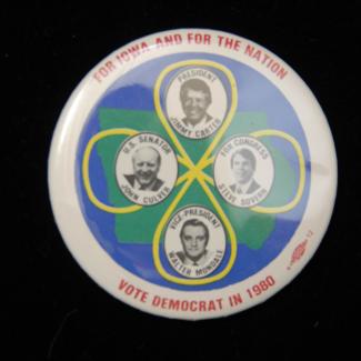 1980.5.245 (Political Pin, Political Button) image