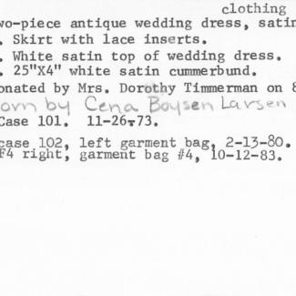 1973.56.5 (Gown, wedding) image