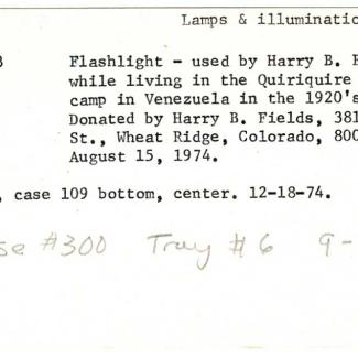 1974.38.3 (Flashlight) image