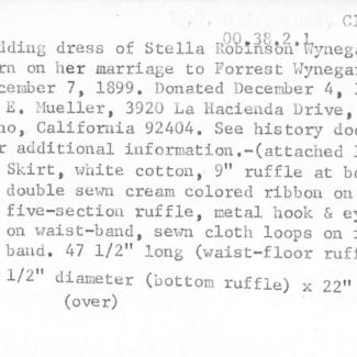 1978.67.1 (Gown, wedding) image
