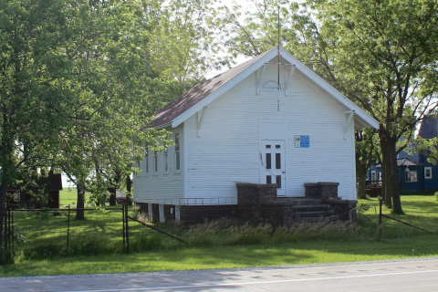 Front of the school, 2024