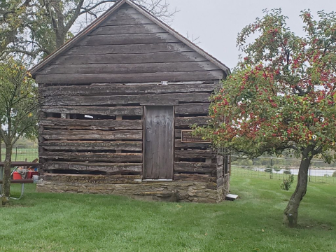 Log School, by the Madison County Historical Society