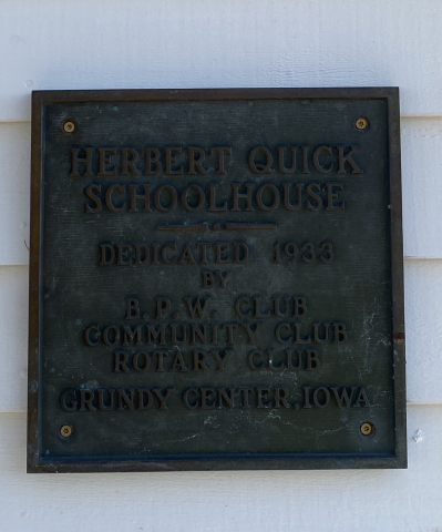 Dedication plaque