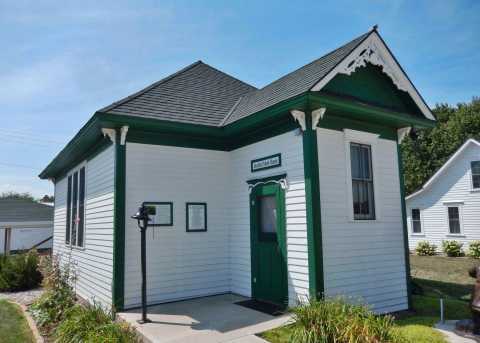 The schoolhouse serving as a museum