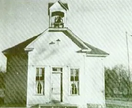 Schoolhouse with a cloakroom and belfry