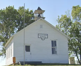 Lesanville School in 2021, front view